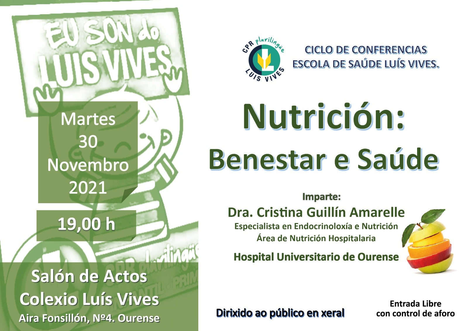 NUTRICIÓN: BENESTAR E SAÚDE NUTRICIÓN: BENESTAR E SAÚDE