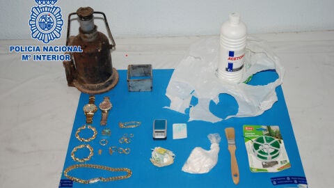 Material aprehendido durante la operaci&oacute;n