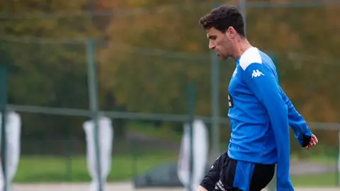 Jaime Sánchez Entrenando en Abegondo