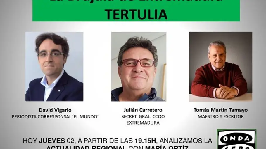 Tertulia La Brújula de Extremadura Tertulia La Brújula de Extremadura