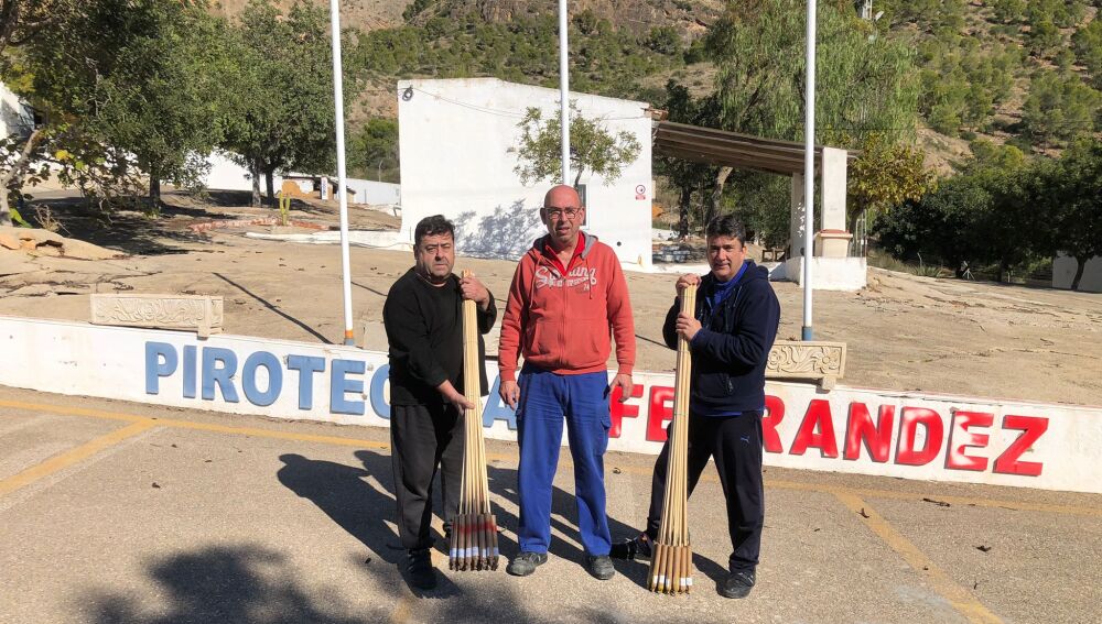 Los pirotécnicos de la Palmera del día de la Constitución 