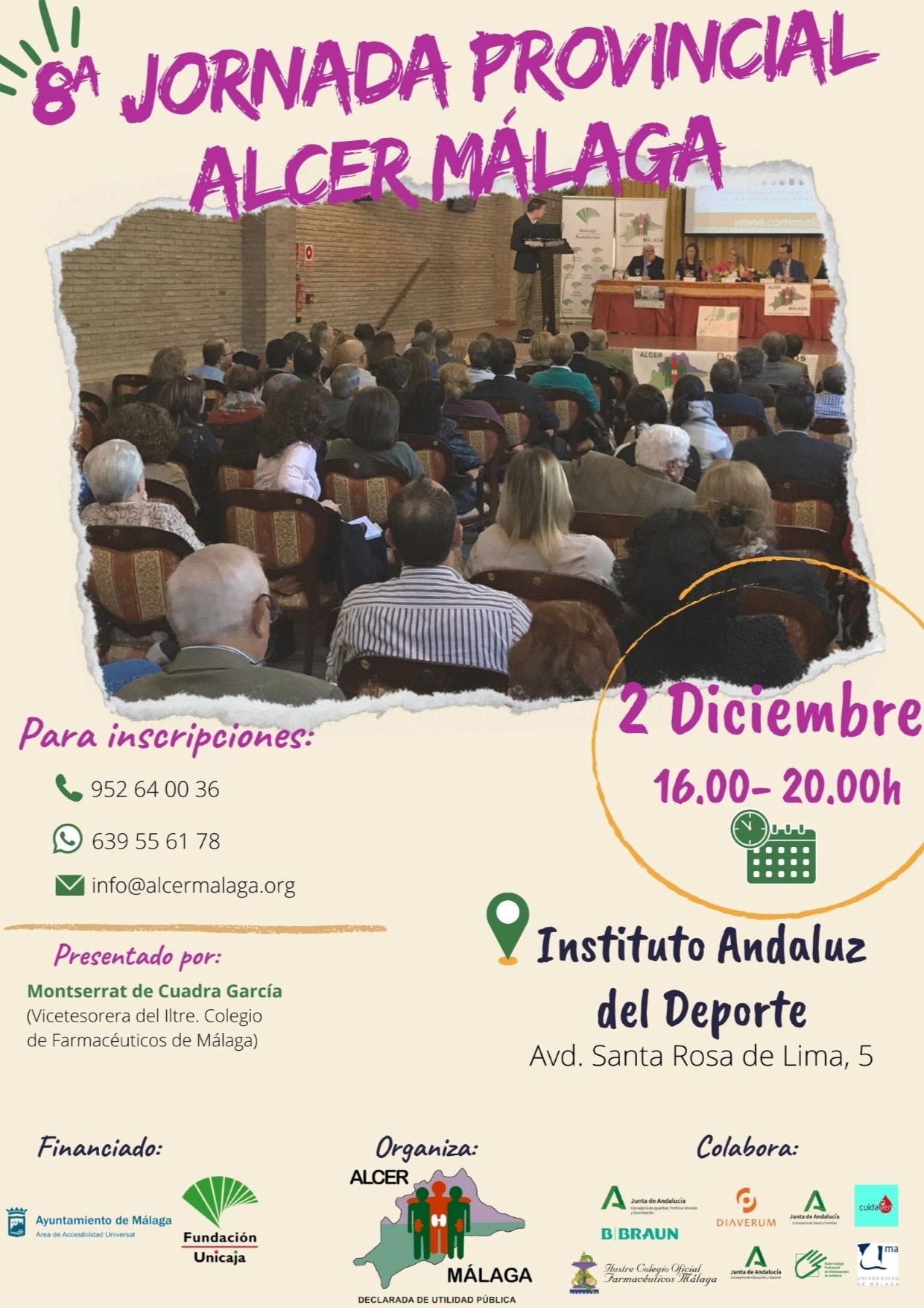 ALCER busca concienciar e informar a través de sus 8º jornadas ALCER busca concienciar e informar a través de sus 8º jornadas