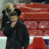 Simeone durante un partido del Atlético de Madrid Simeone durante un partido del Atlético de Madrid