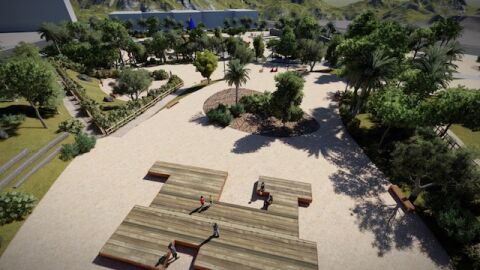 Recreaci&oacute;n virtual del nuevo parque del PAU-2 