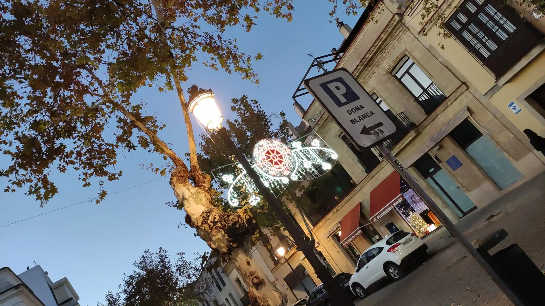 El centro de Jerez, iluminado