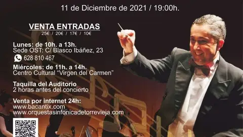 José F. Sánchez, director de la Orquesta, dirige este Sábado a la Orquesta Sinfónica de la Región de Murcia orquesta