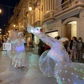 Un pasacalles en el Centro Comercial Abierto de Cádiz Un pasacalles en el Centro Comercial Abierto de Cádiz