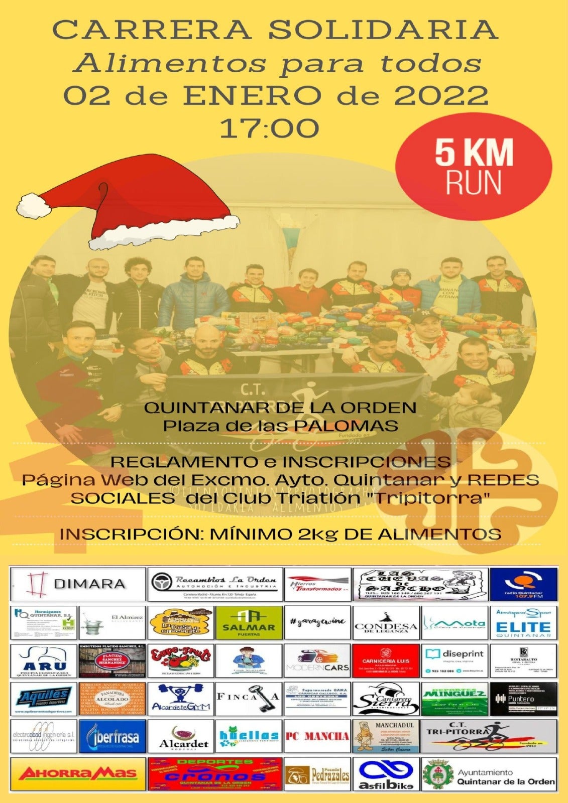 Tripitorra de Quintanar organiza la VI Carrera Solidaria “Alimentos para todos” Tripitorra de Quintanar organiza la VI Carrera Solidaria “Alimentos para todos”