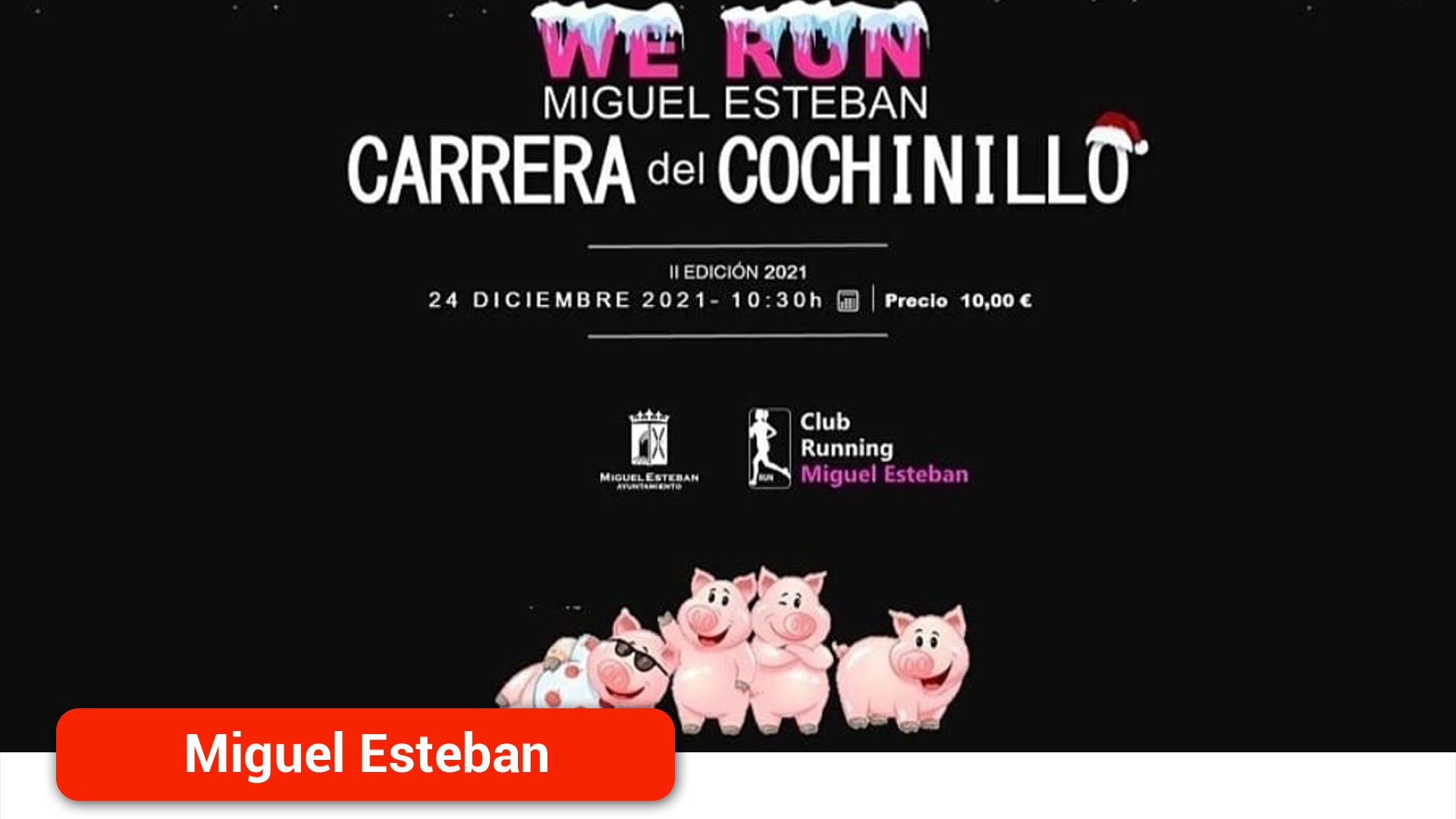 Se abre el plazo para inscribirse en la II Carrera ‘El Cochinillo’ de Miguel Esteban Se abre el plazo para inscribirse en la II Carrera ‘El Cochinillo’ de Miguel Esteban