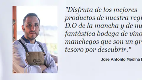 El chef José Antonio Medina Rubio El chef José Antonio Medina Rubio
