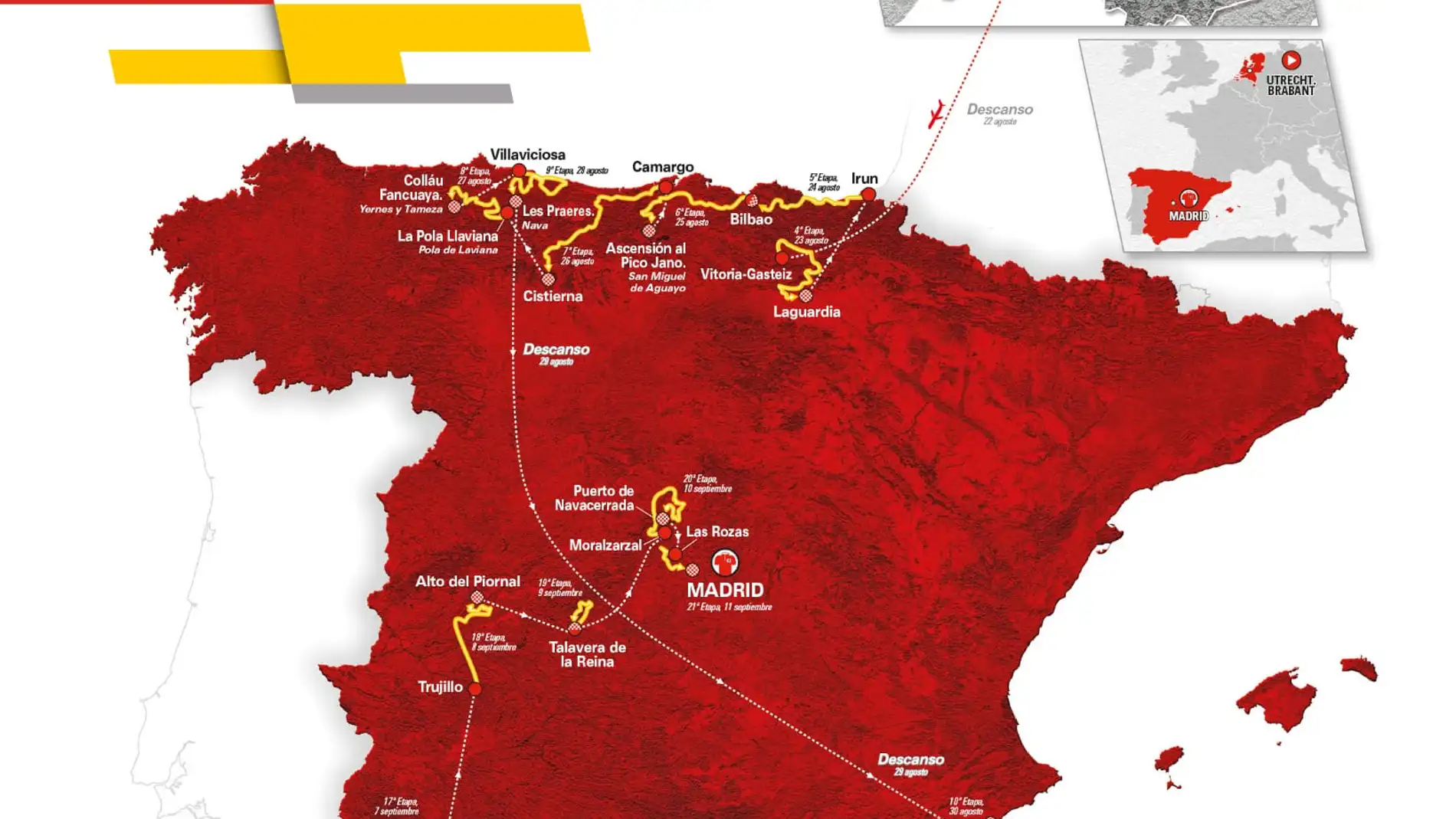La Vuelta regresa a Extremadura con dos finales en alto en 2022