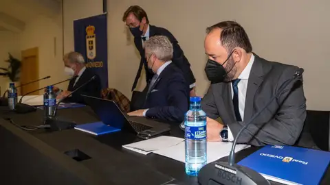 Jorge Menéndez, presidente del Real Oviedo. Jorge Menéndez, presidente del Real Oviedo.