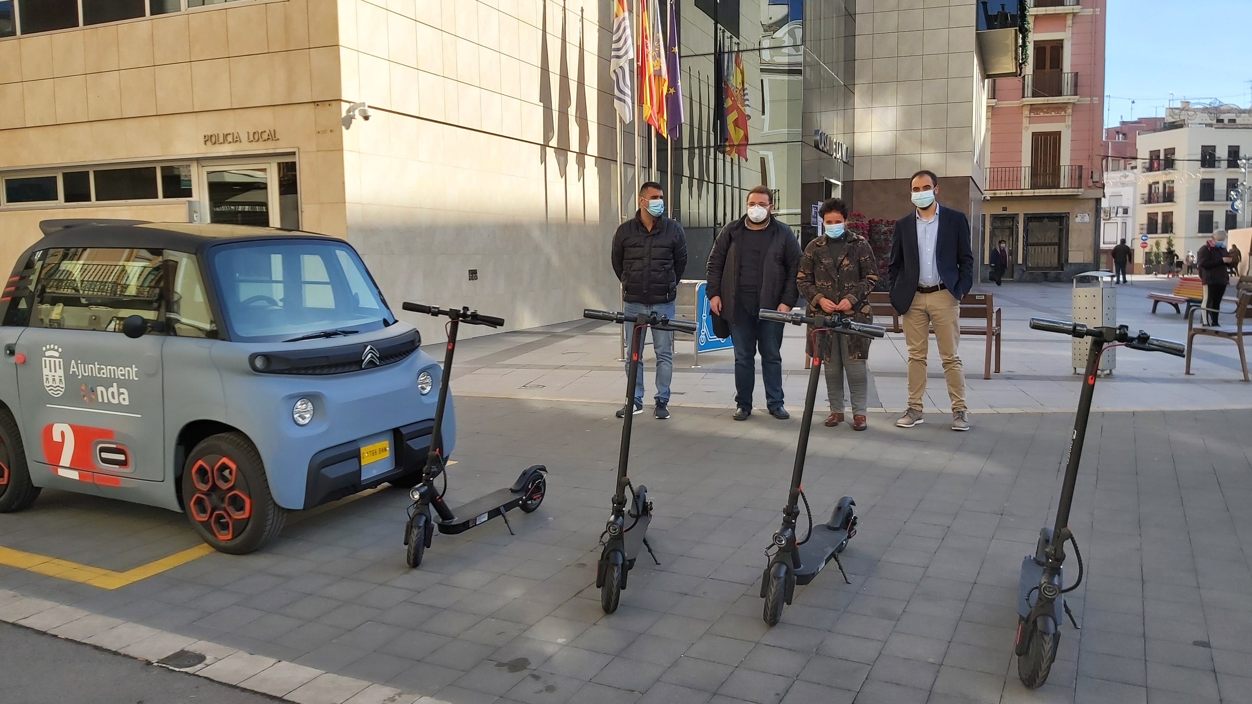 Onda adquiere cuatro patinetes para favorecer la movilidad sostenible Onda adquiere cuatro patinetes para favorecer la movilidad sostenible