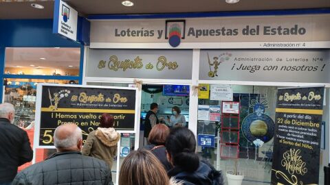 Cuarto Premio de la Loter&iacute;a de Navidad "Quijote de Oro"