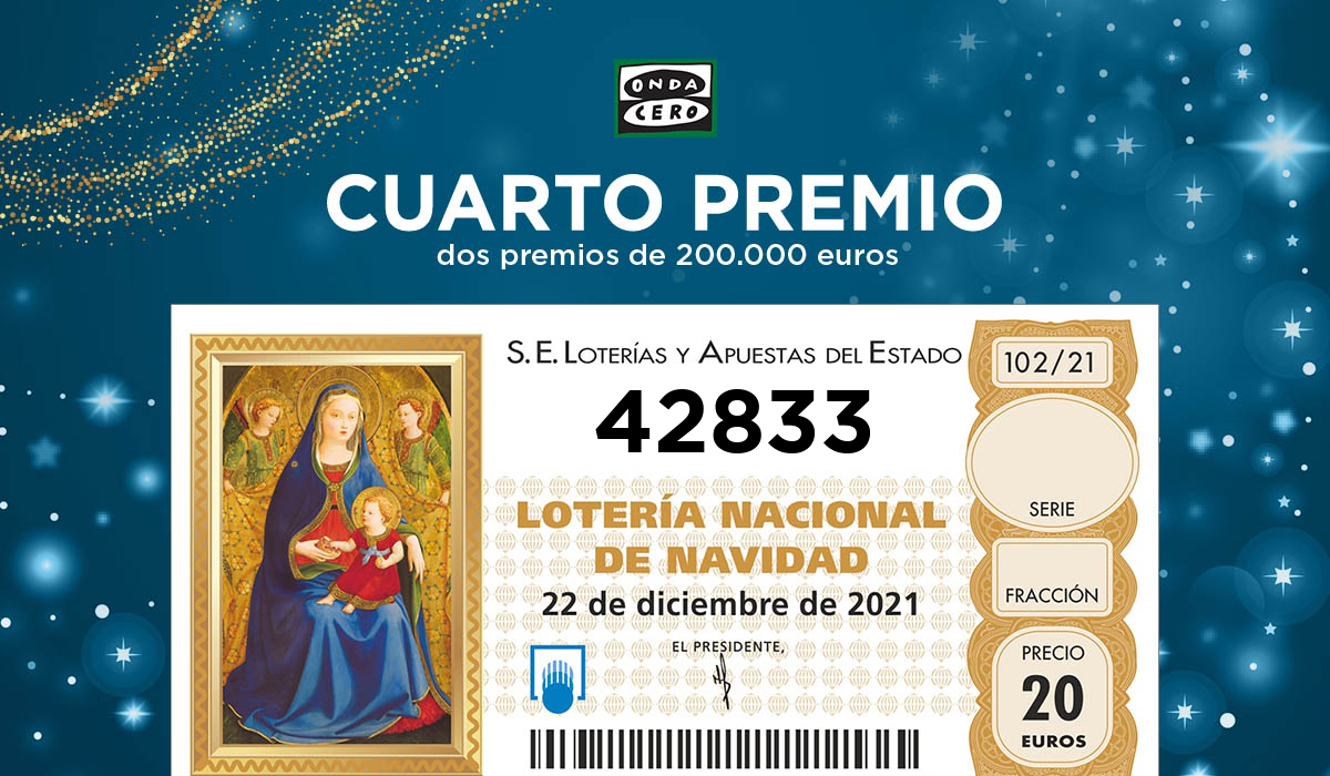 Vendido en Es Pont d'Inca y Capdepera un cuarto premio del Sorteo de Navidad: 42.833 Vendido en Es Pont d'Inca y Capdepera un cuarto premio del Sorteo de Navidad: 42.833