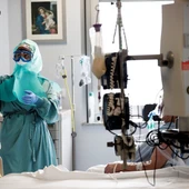 Imagen de archivo de un hospital durante la pandemia de COVID Imagen de archivo de un hospital durante la pandemia de COVID