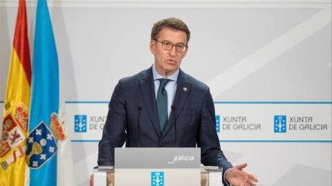 Alberto N&uacute;&ntilde;ez Feij&oacute;o, este jueves en rueda de prensa