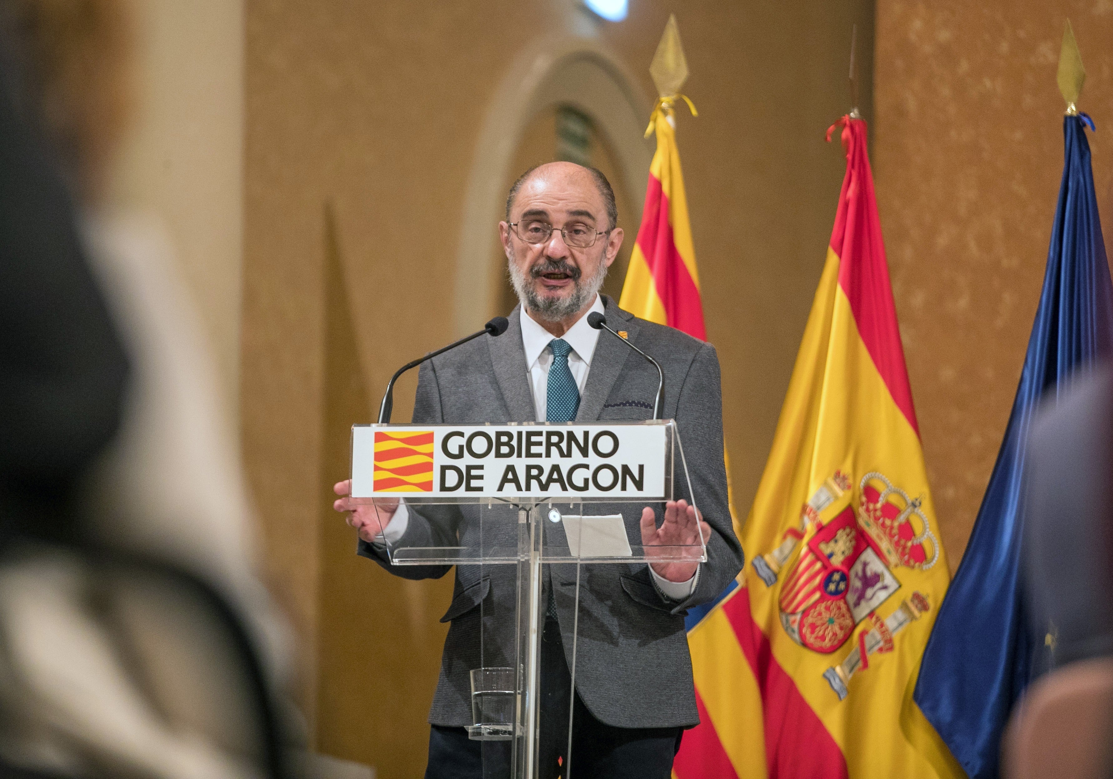 Lambán pide al Estado que se “pertreche” frente al independentismo Lambán pide al Estado que se “pertreche” frente al independentismo
