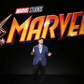 El productor ejecutivo de Marvel Studios, Kevin Feige, durante una presentación de la serie 'Ms. Marvel'