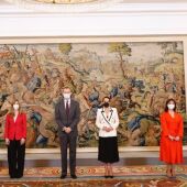El Rey junto a los representantes de la corporación de Ciudad Real