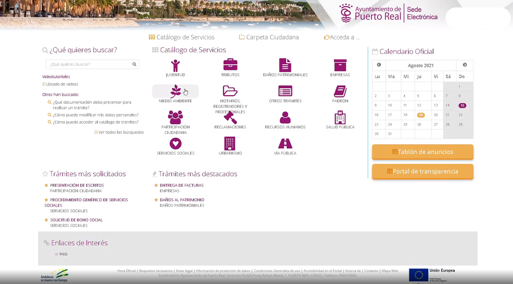Puerto Real estrena el 17 de enero una nueva plataforma de administración electrónica Puerto Real estrena el 17 de enero una nueva plataforma de administración electrónica