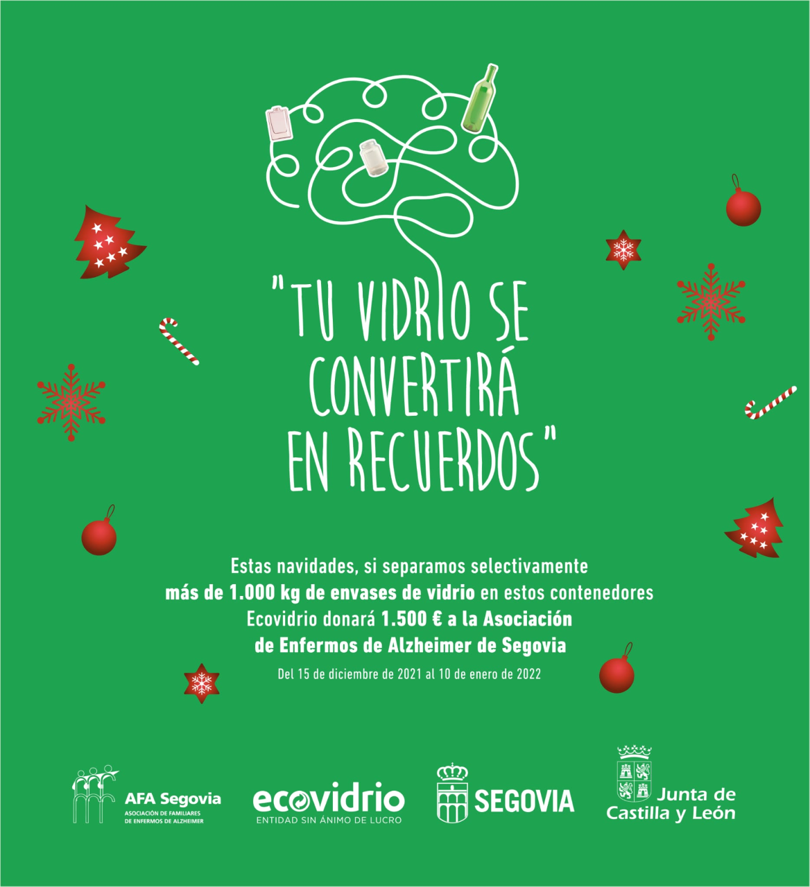 AFA busca alcanzar los 1.000 kgs de vidrio reciclado estas navidades para lograr 1.500 € de Ecovidrio AFA busca alcanzar los 1.000 kgs de vidrio reciclado estas navidades para lograr 1.500 € de Ecovidrio