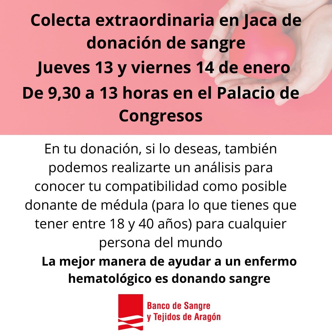 Colecta extraordinaria de sangre en Jaca Colecta extraordinaria de sangre en Jaca
