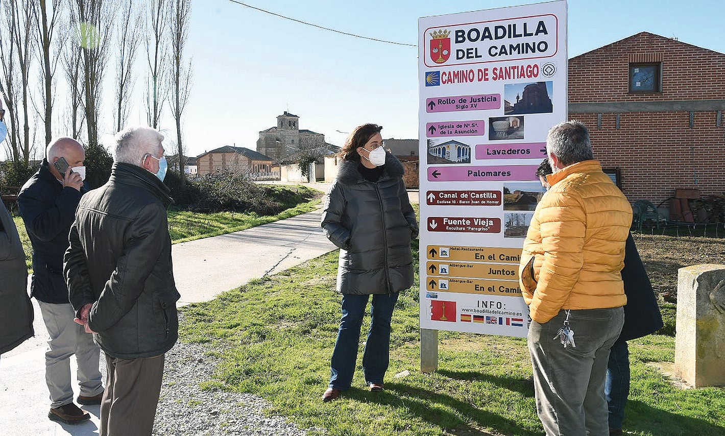 La presidenta de la Diputación efectúa una visita institucional a tres municipios del Camino de Santiago La presidenta de la Diputación efectúa una visita institucional a tres municipios del Camino de Santiago