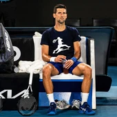 El tenista serbio, Novak Djokovic, durante un partido en una imagen de archivo El tenista serbio, Novak Djokovic, durante un partido en una imagen de archivo