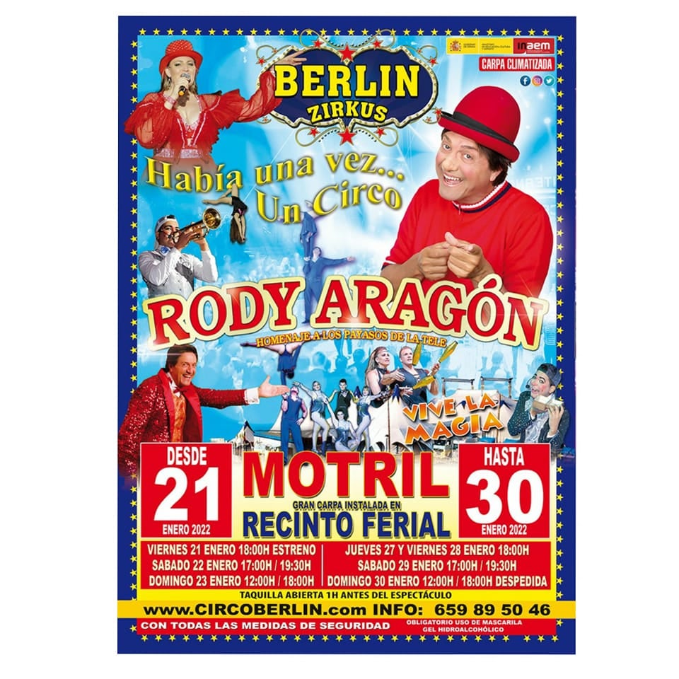 Rody Aragón, historia viva del Circo, actúa en Motril Rody Aragón, historia viva del Circo, actúa en Motril