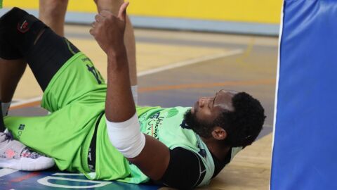 Kamba, del Unicaja Banco Oviedo, en el partido ante Melilla