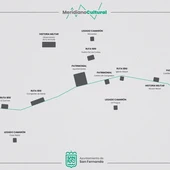 Mapa del meridiano cultural propuesto por San Fernando Mapa del meridiano cultural propuesto por San Fernando