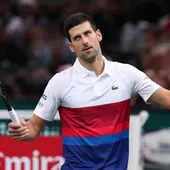 Novak Djokovic, durante un partido. Novak Djokovic, durante un partido.
