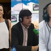 Carolina Bescansa, Manuel Pimentel y Juan Carlos Rodríguez Ibarra
