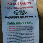 Panfleto repartido por los vigilantes Panfleto repartido por los vigilantes