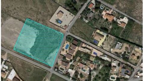 En verde, la parcela en la que se construirá el colegio de La Cañada del Fenollar En verde, la parcela en la que se construirá el colegio de La Cañada del Fenollar