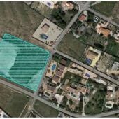 En verde, la parcela en la que se construirá el colegio de La Cañada del Fenollar