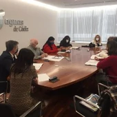 Reunión en la sede de Aguas de Cádiz Reunión en la sede de Aguas de Cádiz
