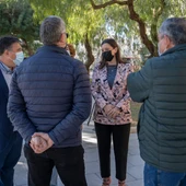 Visita de la alcaldesa a las obras del paseo Joly Velasco Visita de la alcaldesa a las obras del paseo Joly Velasco