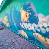 Mural de arte urbano del parque O´Donnell de Alcalá de Henares