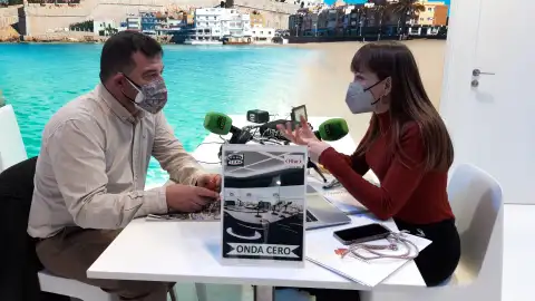 Roberto Recuero, director de San San festival, en el set de Onda Cero en Fitur Roberto Recuero, director de San San festival, en el set de Onda Cero en Fitur