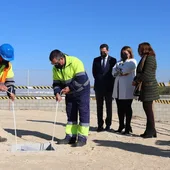 Colocación de la primera piedra de la nueva depuradora de Puerto Real Colocación de la primera piedra de la nueva depuradora de Puerto Real