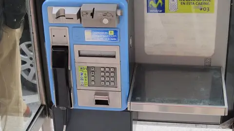 Imagen de una cabina telefónica Imagen de una cabina telefónica