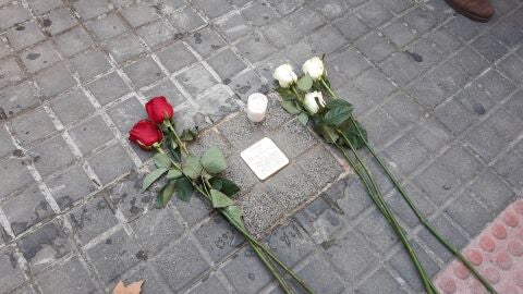 Uno de los adoquines de la memoria colocados en Ciudad Real Uno de los adoquines de la memoria colocados en Ciudad Real