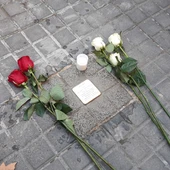 Uno de los adoquines de la memoria colocados en Ciudad Real Uno de los adoquines de la memoria colocados en Ciudad Real