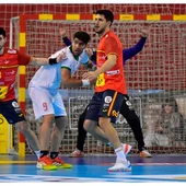 Miguel Sánchez-Migallón en un partido de la selección española Miguel Sánchez-Migallón en un partido de la selección española