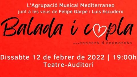 Concierto de eneamorados de la Agrupaci&oacute; Musical Mediterr&agrave;neo.