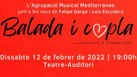 Concierto de eneamorados de la Agrupació Musical Mediterràneo. Concierto de eneamorados de la Agrupació Musical Mediterràneo.
