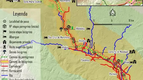 Parte de la ruta que saldría desde Almería ONDA CERO ALMERIA