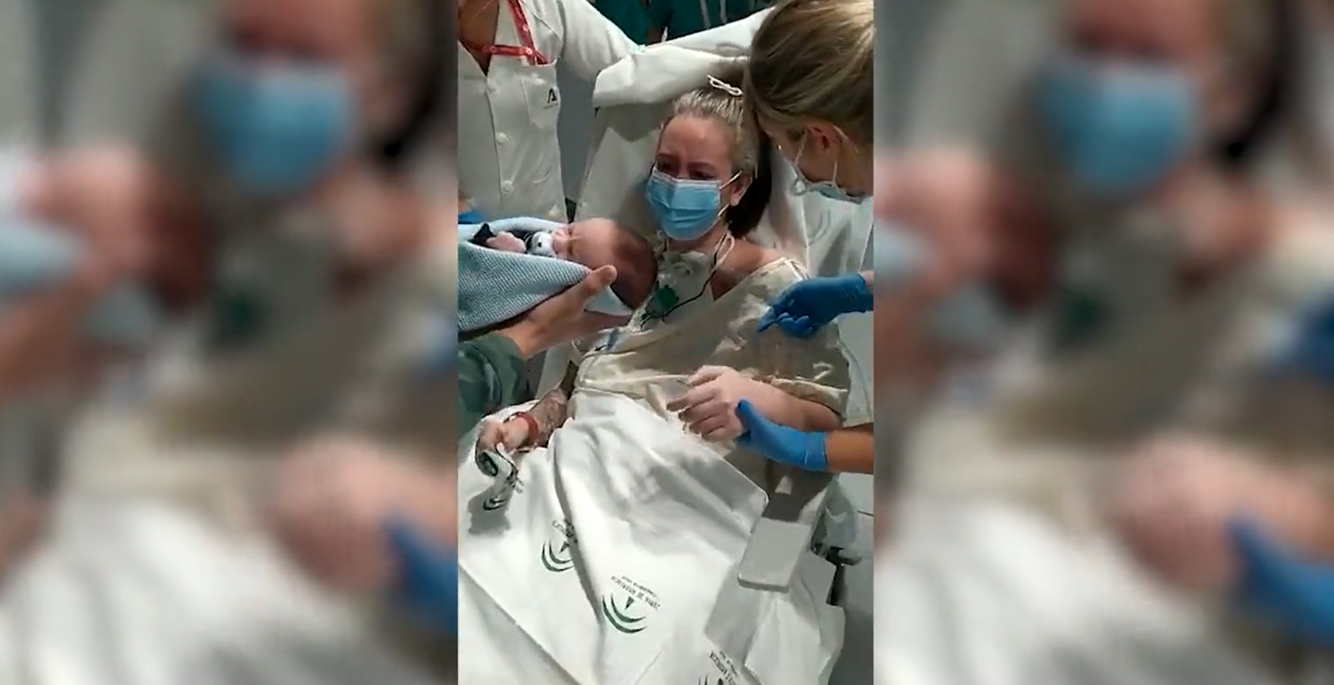 El emotivo primer encuentro entre una madre ingresada por covid y su bebé recién nacido El emotivo primer encuentro entre una madre ingresada por covid y su bebé recién nacido